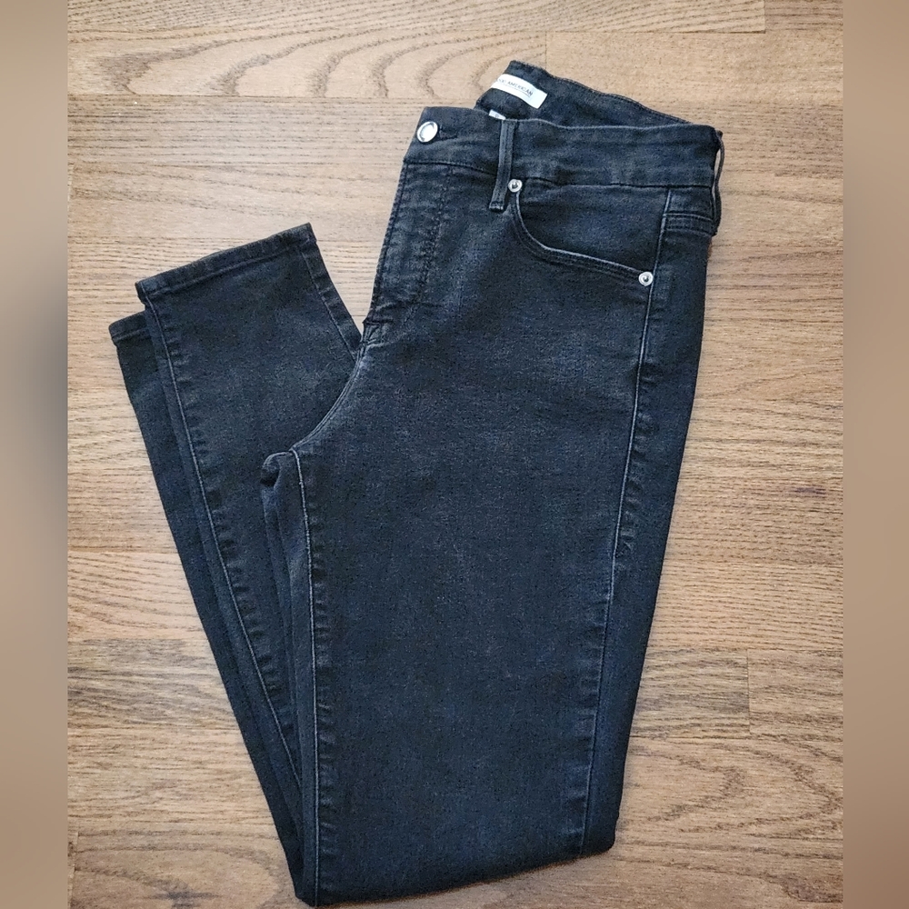 Good American Women’s Skinny Jeans in Washed Black